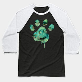 Dog t shirt   watercolor paw Baseball T-Shirt